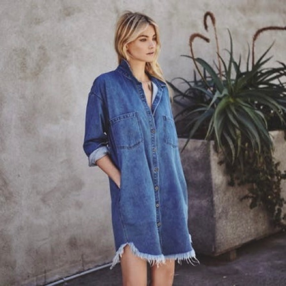 Rails Denim Shirt Dress + Jacket
